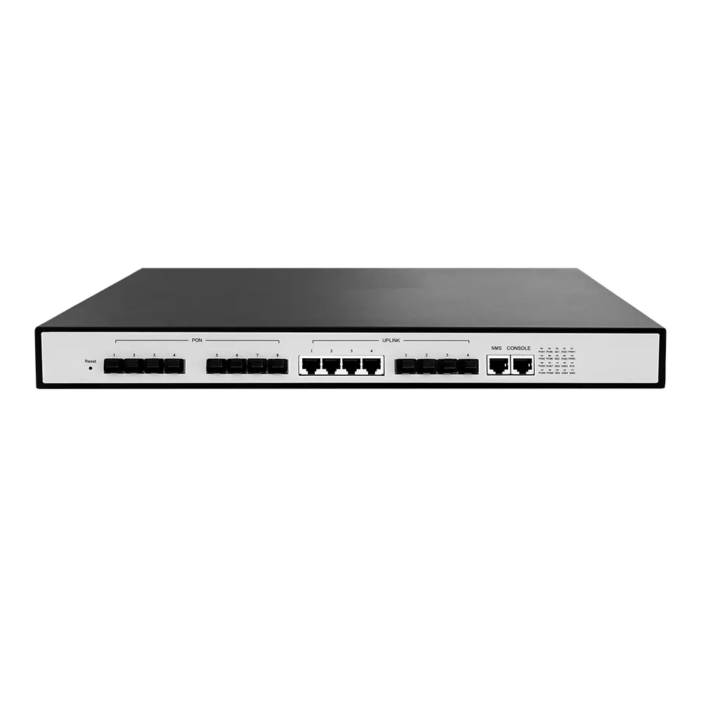OLT EPon 8 Port 10G SFP front side
